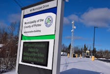 The Municipality of Pictou County is rolling out its wifi service FirstHome. One of the towers that are part of the project is set up near the MOPC building off the Pictou Rotary. - Adam MacInnis