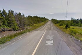 Pavement on highway 81 in Newfoundland ends about 10 kilometres shy of the town of Colinet.