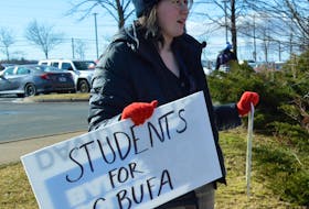 Kate Munro, a fifth-year CBU student studying psychology: "I’ll be excited to get back to class when things get back to normal." IAN NATHANSON/CAPE BRETON POST