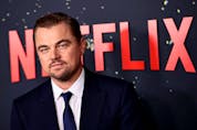 Leonardo DiCaprio attends the premiere of Don't Look Up on Dec. 5, 2021 in New York City. 