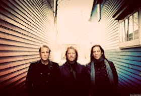 Great Big Sea members, from the left, Séan McCann, Bob Hallett and Alan Doyle, photographed in 2012 to coincide with the band's 20th anniversary and the release of the box set "XX." — David Howells photo