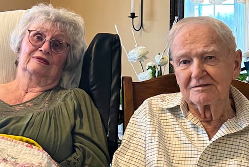 Sheldon and Dawn Currie — who are currently 89 and 86, respectively — have been together since 1956 and now live at Green Meadows Community Residence for Seniors in Antigonish, N.S. Contributed photo