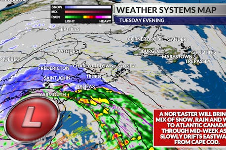 ALLISTER AALDERS: Late-season storm targets messy mix toward Atlantic Canada