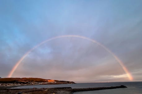 WEATHER PHOTO: Pre-St. Patrick's Day rainbow in Branch, N.L.