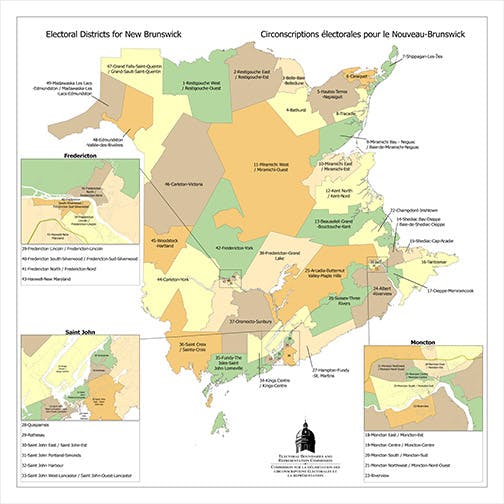 New Brunswick's New Provincial Electoral District Boundaries Unveiled ...