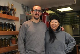 Ross Larkin and Celeste Mah worked together at Raymonds Restaurant and The Merchant Tavern prior to opening Portage last year in St. John's. — Andrew Robinson/The Telegram