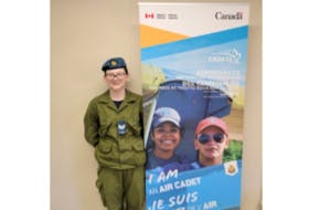 Haley Young, from Dominion, N.S., who joined the cadet program in February, said she appreciates the help provided by other cadets in learning new skills, such as speaking in front of groups.