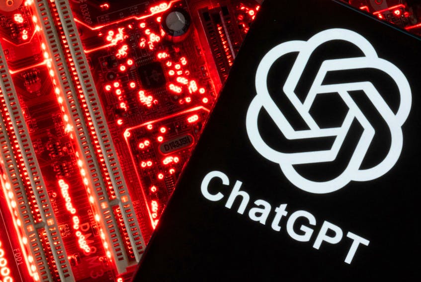 A smartphone with a displayed ChatGPT logo is placed on a computer motherboard in this illustration taken February 23, 2023. REUTERS/Dado Ruvic/Illustration  A smartphone with a displayed ChatGPT logo is placed on a computer motherboard in this illustration.  REUTERS/Dado Ruvic/Illustration
