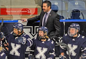 Ben Berthiaume is in his seventh season as head coach of the St. Francis Xavier X-Women hockey program. - SALTWIRE NETWORK