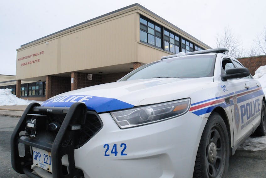 An RNC vehicle parked outside PWC in St. John's in March 2023.