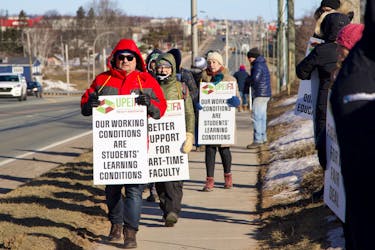 Faculty at UPEI took strike action on March 20 after negotiations between the UPEI Faculty Association and the university's administration broke down in the weeks leading up to the strike. Cody McEachern • The Guardian