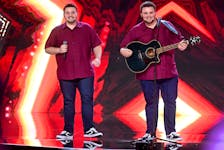 Glace Bay twin brothers Aaron and Evan Turnbull are shown during their appearance on Canada's Got Talent on CityTV. The two are set for another appearance in May. CONTRIBUTED - CITYTV