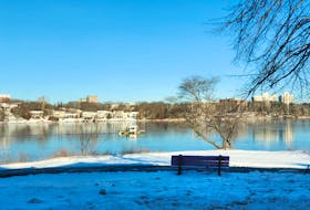 A mild winter led to a lack of ice on Lake Banook for most of the season. - Katy Jean