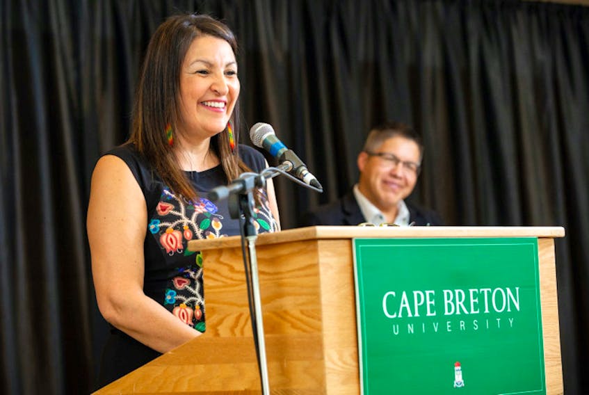 Laurianne Sylvester, the dean of Unama’ki College at Cape Breton University: “Although you want to lift yourself up, at the same time you’re pulling someone else in.” Contributed