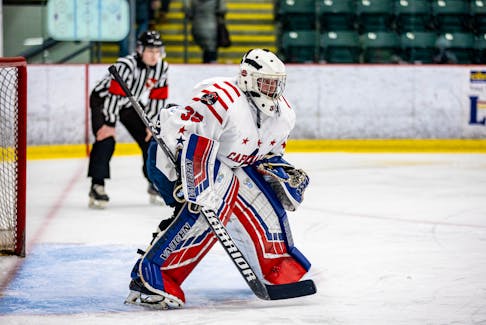 Hunter White and the Avalon Junior Capitals lead the CBN Junior Stars 2-1 in their best-of-seven St. John’s Junior Hockey League semifinals heading into a pivotal Game 4 Friday night at the DF Barnes Arena in St. John’s. Photo courtesy NLDivisionX Sports Photography