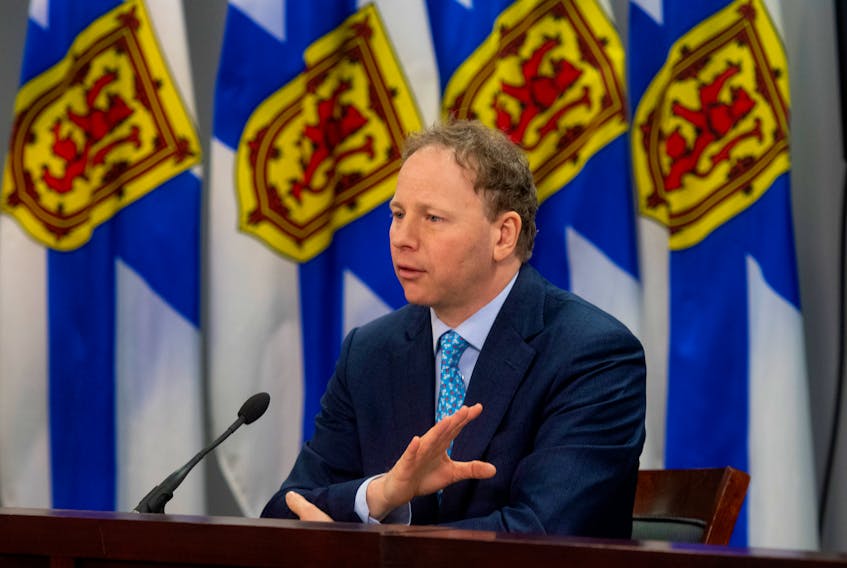 Finance Minister Allan MacMaster answers questions about the provincial budget at One Government Place on Thursday, March 23, 2023.
Ryan Taplin - The Chronicle Herald