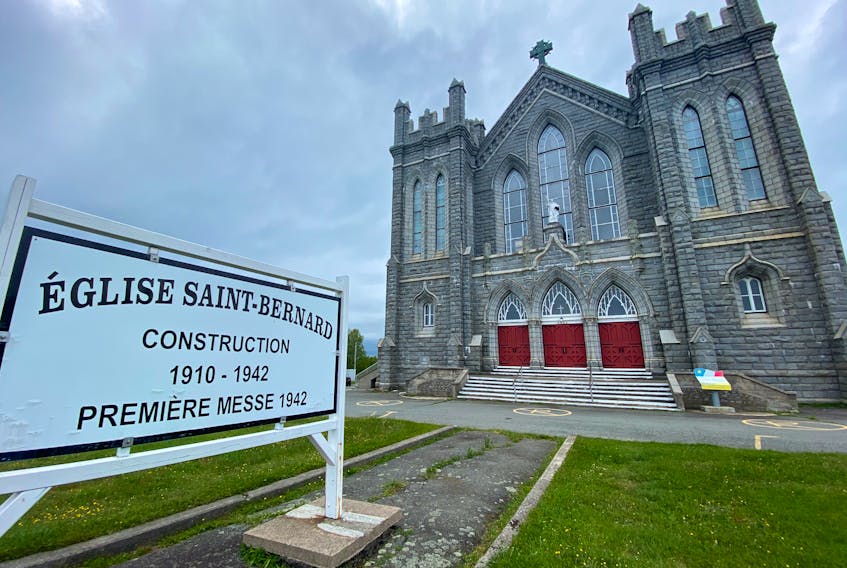 The Roman Catholic church in Saint Bernard is up for sale. - Tina Comeau