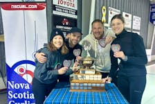 Team Flemming (Colleen Jones, lead, Luke Saunders, second, Marlee Powers, third, and Paul Flemming,  fourth) won the Nova Scotia Mixed Curling Championship hosted by the Shelburne Curling Center on March 23 to 26. CONTRIBUTED
