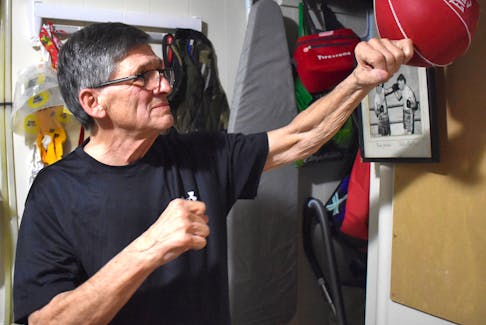 Blair Joseph was recently diagnosed with pancreatic cancer. The 77-year-old Cape Breton hockey icon says despite the bad news, he doesn’t intend on giving up and plans to continue to fight just like he did during his amateur boxing career. JEREMY FRASER/CAPE BRETON POST