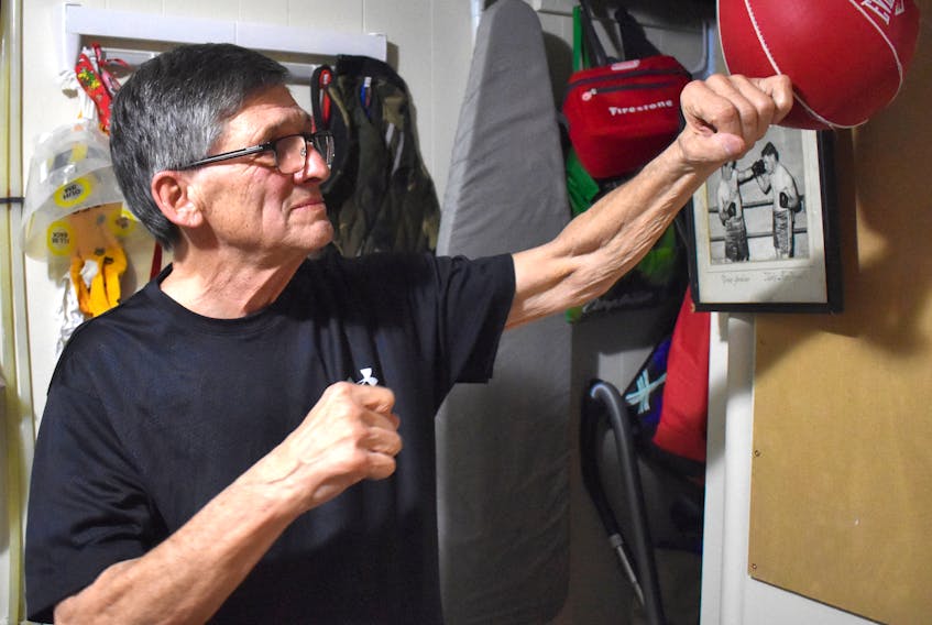 Blair Joseph was recently diagnosed with pancreatic cancer. The 77-year-old Cape Breton hockey icon says despite the bad news, he doesn’t intend on giving up and plans to continue to fight just like he did during his amateur boxing career. JEREMY FRASER/CAPE BRETON POST
