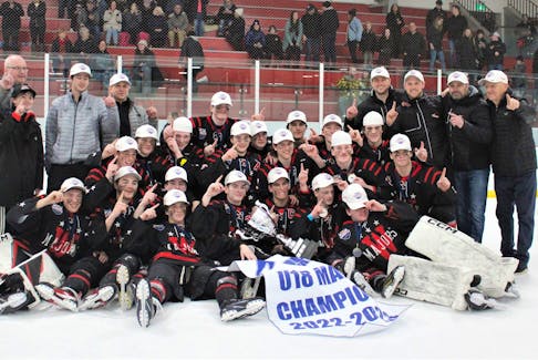 The Pictou County Major U-18 Weeks won their first Nova Scotia title in 23 years last Sunday (March 26) by defeating the Cole Harbour Pro Hockey Life Wolfpack 4-1 to win their series three games to one.
