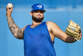 Toronto Blue Jays starting pitcher Alek Manoah gets the start against the Cardinals on Thursday afternoon. 
