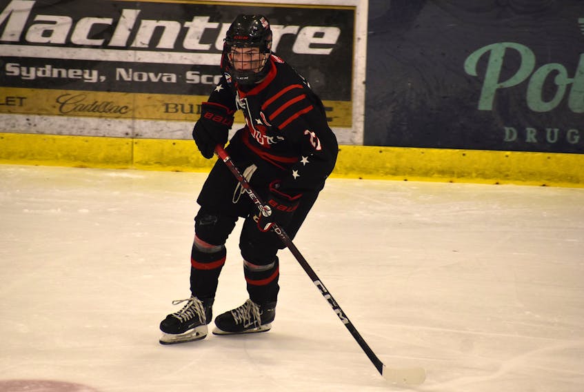 Cape Breton Eagles prospect Lane Lochead was the Nova Scotia Under-18 Major Hockey League's leading scorer for the 2022-23 season. The 17-year-old will play for the Week Majors of Pictou County at the Atlantic Under-18 'AAA' Hockey Championship this week in Fredericton, N.B. JEREMY FRASER/CAPE BRETON POST