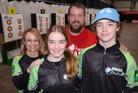 The Crawfords are attending their ninth Canada Games this year in Charlottetown. From left are Karla, Avery, Duncan and Keegan.  
Jason Malloy • SaltWire Network
