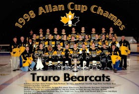 The team photo for the 1998 Allan Cup champion Truro Senior AAA TSN Bearcats who won the championship in Truro at the Colchester Legion Stadium on April 11, 1998. An anniversary reunion celebration for the team will take place this Friday (March 10) as a pre-game ceremony at the Truro Jr. A Bearcats game versus Amherst. Contributed