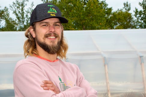 Mackenzie Warford, owner of Papa’s Farm, went to his local CBDC for help to improve Newfoundland and Labrador’s food security.  PHOTO CREDIT: Geoffery Prouse, F/S Printing and Imagery.