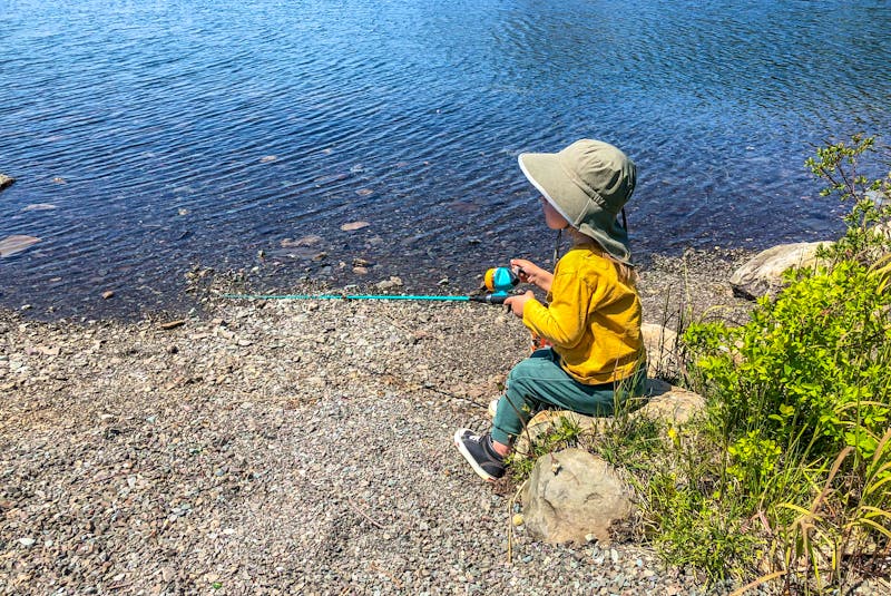 Columnist Paul Smith wants to take his grandson trouting in springtime. Contributed photo