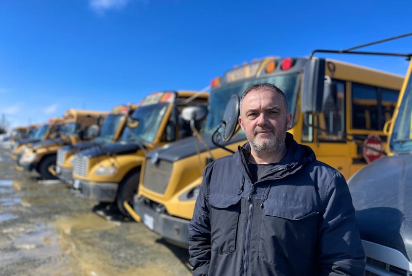Josh Gladney, president of Gladneys Bus Ltd., says he still doesn't know exactly why his contract with the NLESD has been suspended or when he'll find out more. Contributed