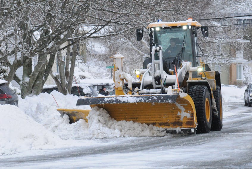 To help with snow clearing in St. John's on Tuesday, Feb. 14, the city implemented the 24-hour parking restriction. -Joe Gibbons/SaltWire Network file photo