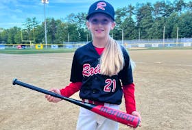 Conception Bay South’s Callie Ash likes being in the middle of the action on the baseball field. The 11-year-old is one of 16 players from this province headed to the Baseball For All National tournament in Kentucky this summer. Contributed photo