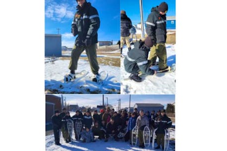Cape Breton army cadets participate in winter survival training in Glace Bay