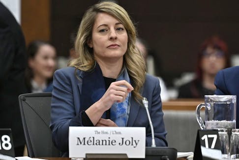 Minister of Foreign Affairs Melanie Joly appears before the Standing Committee on Procedure and House Affairs to answer questions on foreign election interference, on  Thursday, March 9, 2023. Joly says Canada denied a visa to a political operative for China last fall.