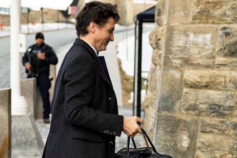 Prime Minister Justin Trudeau arrives on Parliament Hill on March 9, 2023m where he would face more questions about Chinese interference in Canada's elections.
