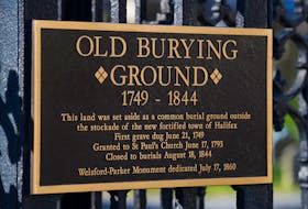 The sign at the Old Burying Ground in Halifax, Tuesday, December 20, 2011. (ADRIEN VECZAN/Staff)