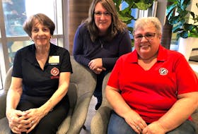 Sheila Hoeg, Mary MacLeod and Ardith Cameron, members of the New Glasgow Kinette Club, are putting together plans for their Burger Bonanza fundraising campaign. They hope many local restaurants will join with $2 from every burger sold between June 2 and July 3 going toward Kinette programs. Contributed