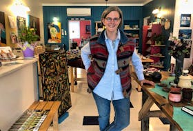 Vivianne LaRiviere opened the River Gallery on Water Street to display and sell her own paintings as well as the work of nearly a dozen other local artisans. Rosalie MacEachern