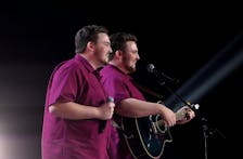 Aaron and Evan Turnbull are shown on stage in Niagara Falls during their inaugural appearance on Canada’s Got Talent. That show aired on March 21, 2023. The duo are set to make a semifinal appearance on May 2. The show airs on CityTV. CREDIT - RSM Sales Marketing
