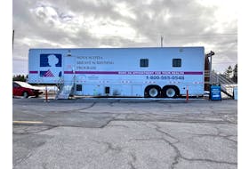 The Nova Scotia Breast Screening Mobile Clinic travels to 30 remote geographical locations to make it as convenient and accessible as possible for individuals to get screened. PHOTO CREDIT: Nova Scotia Breast Screening Program