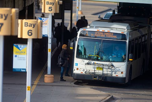 A passenger boards a Halifax Transit bus at the Bridge Terminal on Wednesday, Nov. 27, 2019.
Ryan Taplin - The Chronicle Herald