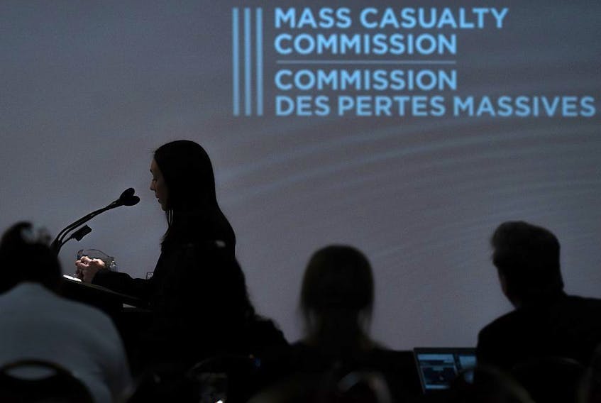 Sandra McCulloch, a lawyer with Patterson Law, representing many of the families of victims and others, addresses the Mass Casualty Commission inquiry into the mass murders in rural Nova Scotia on April 18/19, 2020, in Truro, N.S., Monday, Sept. 20, 2022.