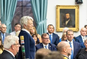 Lt.-Gov. Antoinette Perry speaks before the newly sworn in members of the P.E.I. legislative assembly. A speech from the throne, read by Perry, kicked off the spring sitting of P.E.I.'s legislature on May 12. Drew Bloksberg • The Guardian