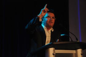 Greg Roberts, CEO and owner of Mary Brown's, gave a keynote speech Wednesday at the St. John's Board of Trade's Business Bootcamp at the Delta Hotel. — Andrew Robinson/The Telegram