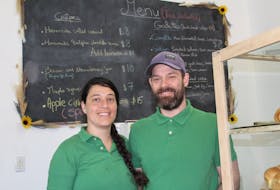 Elodie Nasone and Bart Pennewaert are the couple who run the La Bel-France Pantry in Sydney. BARB SWEET/CAPE BRETON POST