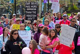 Hundreds of educational support workers and supporters are seen during a rally  in the Grand Parade in Halifax Thursday May 18, 2023. 

TIM KROCHAK PHOTO