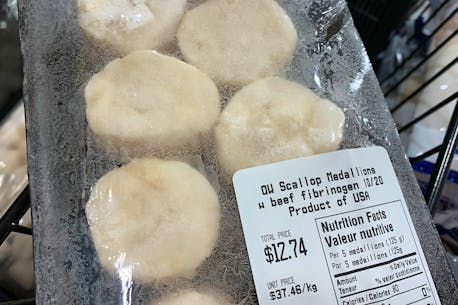 PAM FRAMPTON: Fancy some scallops with a side of beef protein 'glue?' Make sure you read the labels closely before you buy