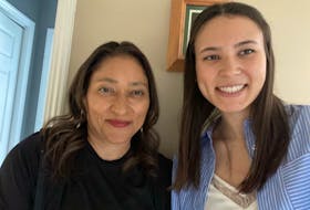 Jaya Pardy (right) has been admitted to Queen's School of Medicine at 19. She is pictured with her mother, Tammy Pardy